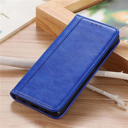 For Samsung Galaxy A06 Stand Case Split Leather Litchi Texture Wallet Phone Cover