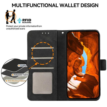 ABEEL For Samsung Galaxy A06 Case PU Leather Folio Stand View RFID Blocking Phone Cover