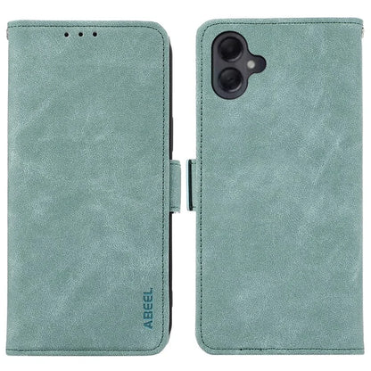 ABEEL For Samsung Galaxy A06 Case PU Leather Folio Stand View RFID Blocking Phone Cover