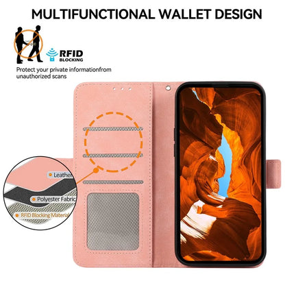 ABEEL For Samsung Galaxy A06 Case PU Leather Folio Stand View RFID Blocking Phone Cover