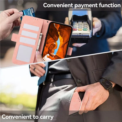 ABEEL For Samsung Galaxy A06 Case PU Leather Folio Stand View RFID Blocking Phone Cover