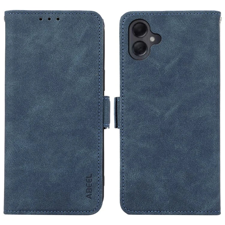 ABEEL For Samsung Galaxy A06 Case PU Leather Folio Stand View RFID Blocking Phone Cover