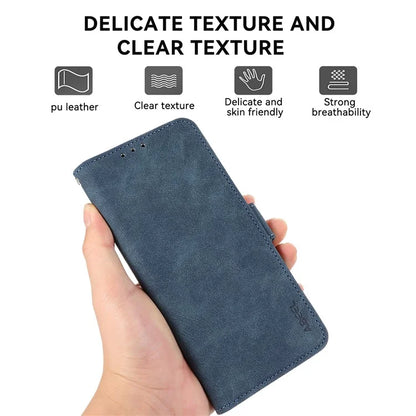 ABEEL For Samsung Galaxy A06 Case PU Leather Folio Stand View RFID Blocking Phone Cover