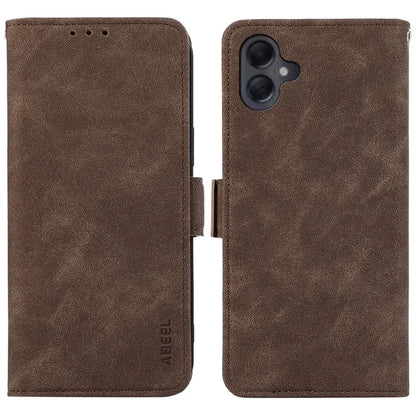 ABEEL For Samsung Galaxy A06 Case PU Leather Folio Stand View RFID Blocking Phone Cover