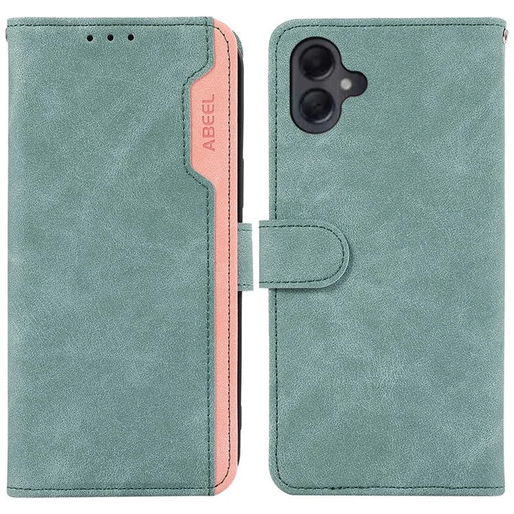 ABEEL For Samsung Galaxy A06 Case Color Splicing Leather Flip Phone Cover RFID Blocking