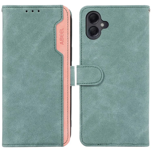 ABEEL For Samsung Galaxy A06 Case Color Splicing Leather Flip Phone Cover RFID Blocking