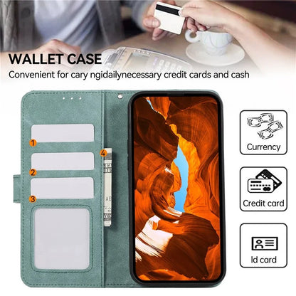 ABEEL For Samsung Galaxy A06 Case Color Splicing Leather Flip Phone Cover RFID Blocking