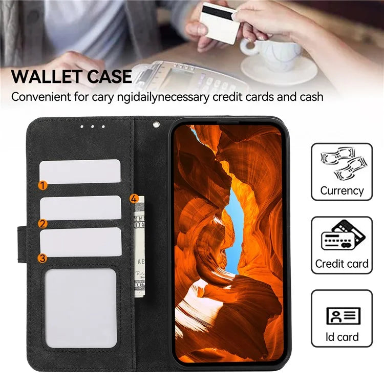 ABEEL For Samsung Galaxy A06 Case Color Splicing Leather Flip Phone Cover RFID Blocking