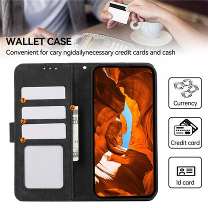 ABEEL For Samsung Galaxy A06 Case Color Splicing Leather Flip Phone Cover RFID Blocking