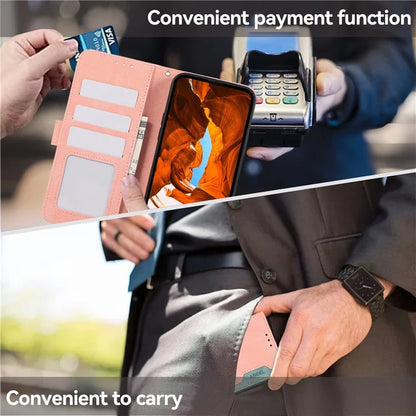 ABEEL For Samsung Galaxy A06 Case Color Splicing Leather Flip Phone Cover RFID Blocking