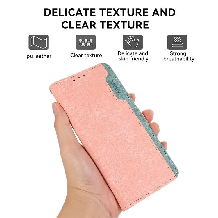 ABEEL For Samsung Galaxy A06 Case Color Splicing Leather Flip Phone Cover RFID Blocking
