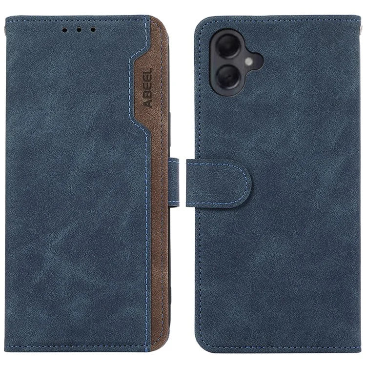 ABEEL For Samsung Galaxy A06 Case Color Splicing Leather Flip Phone Cover RFID Blocking