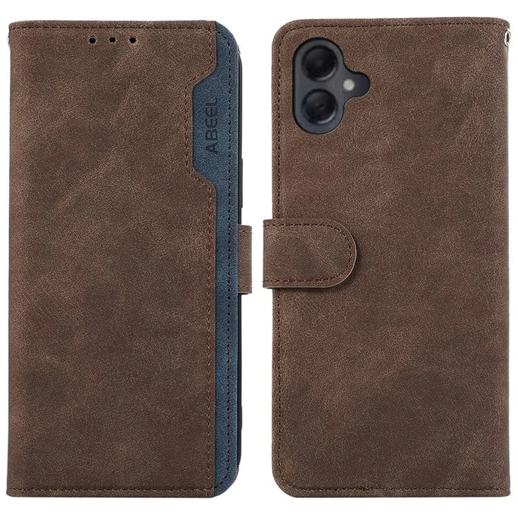 ABEEL For Samsung Galaxy A06 Case Color Splicing Leather Flip Phone Cover RFID Blocking