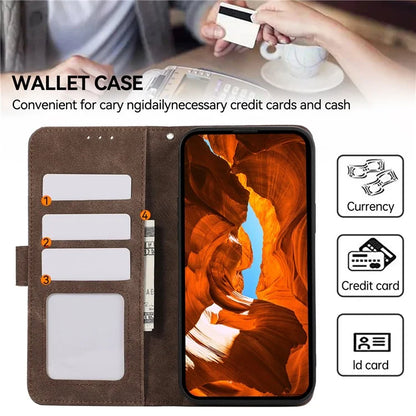 ABEEL For Samsung Galaxy A06 Case Color Splicing Leather Flip Phone Cover RFID Blocking