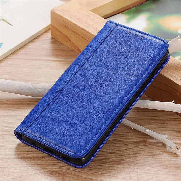 For Samsung Galaxy A16 5G Stand Case Split Leather Litchi Texture Wallet Phone Cover