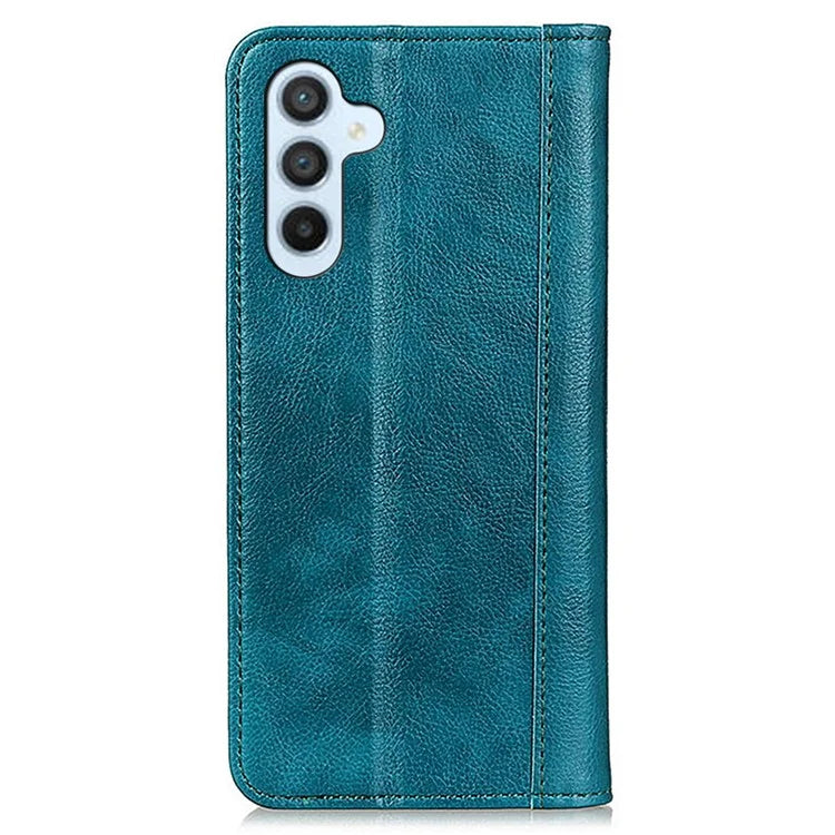 For Samsung Galaxy A16 5G Stand Case Split Leather Litchi Texture Wallet Phone Cover
