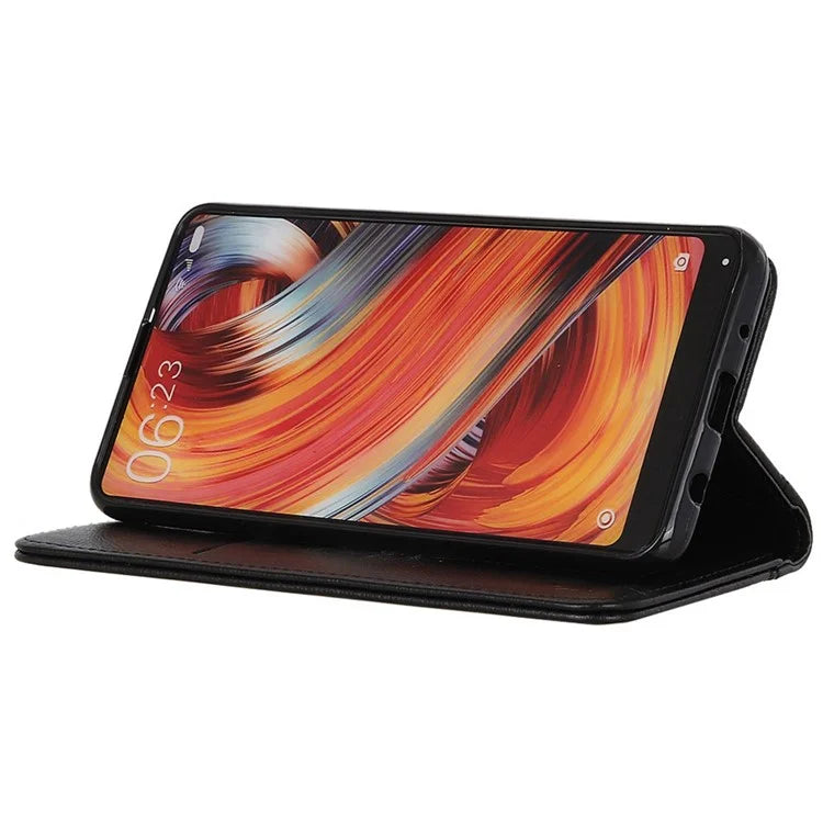 For Samsung Galaxy A16 5G Stand Case Split Leather Litchi Texture Wallet Phone Cover
