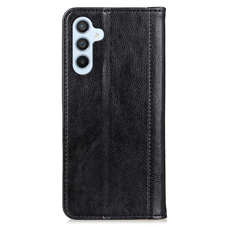 For Samsung Galaxy A16 5G Stand Case Split Leather Litchi Texture Wallet Phone Cover