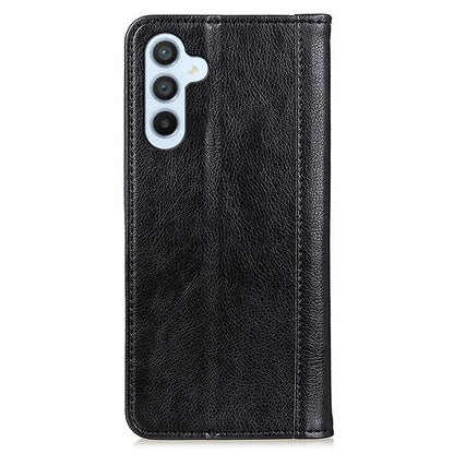 For Samsung Galaxy A16 5G Stand Case Split Leather Litchi Texture Wallet Phone Cover