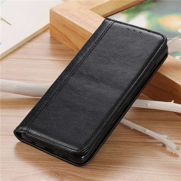 For Samsung Galaxy A16 5G Stand Case Split Leather Litchi Texture Wallet Phone Cover