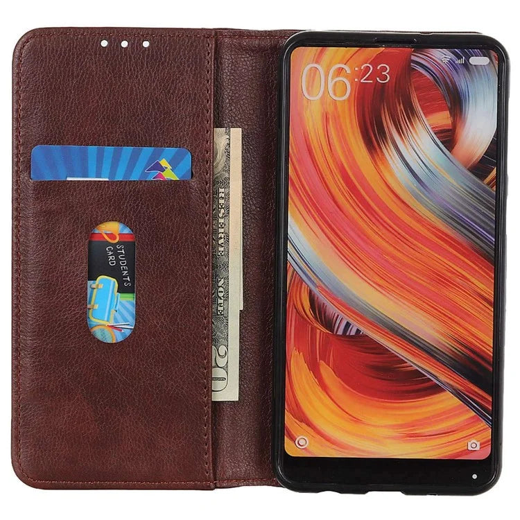 For Samsung Galaxy A16 5G Stand Case Split Leather Litchi Texture Wallet Phone Cover