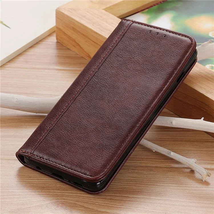 For Samsung Galaxy A16 5G Stand Case Split Leather Litchi Texture Wallet Phone Cover