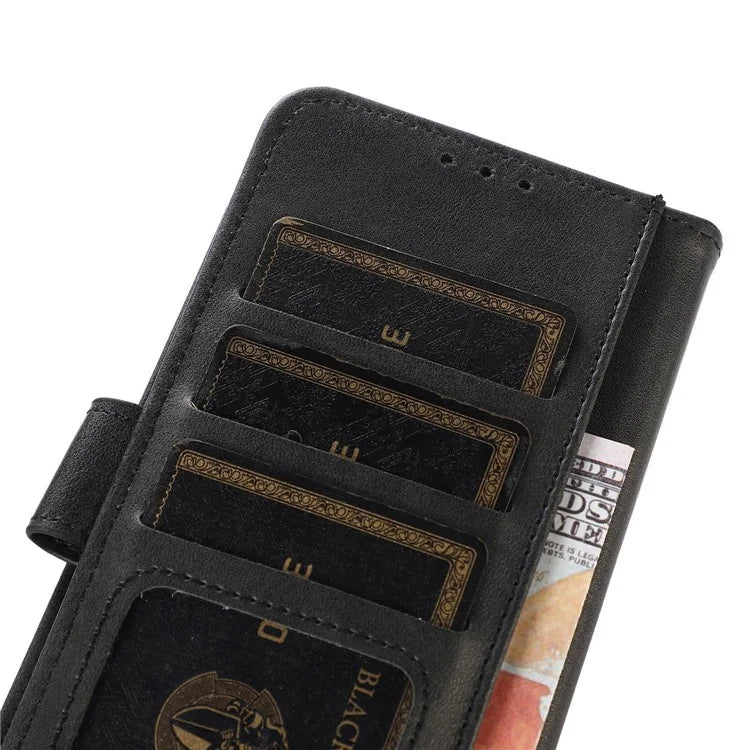 For Samsung Galaxy A16 5G Case Cowhide Texture Leather Wallet Phone Cover with Stand