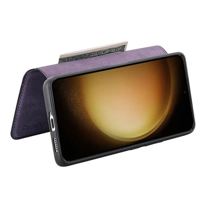 CASENEO MW-03 For Samsung Galaxy S23 Case Wallet Stand Detachable 2-in-1 Leather Phone Cover