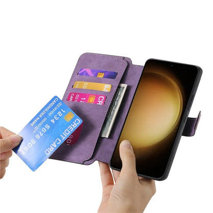 CASENEO MW-03 For Samsung Galaxy S23 Case Wallet Stand Detachable 2-in-1 Leather Phone Cover