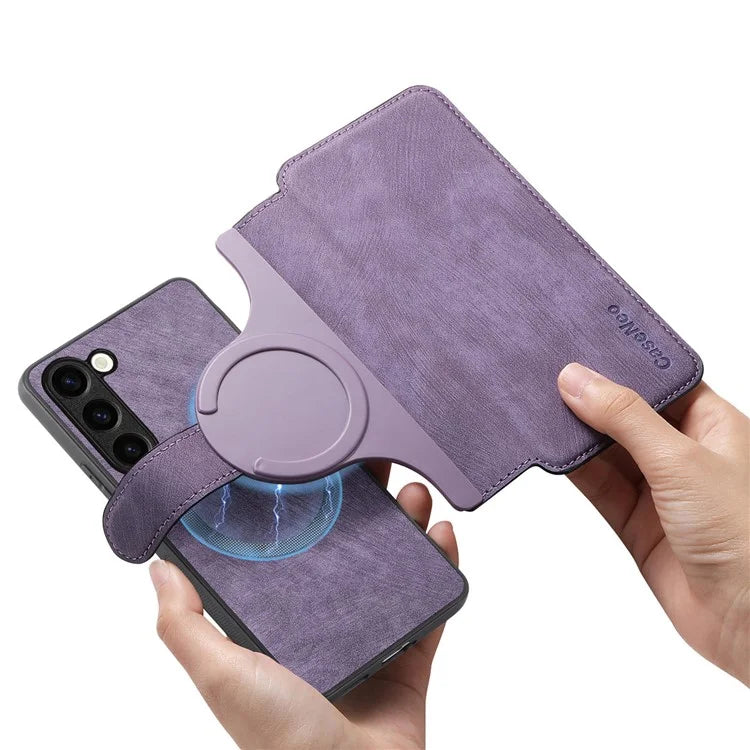 CASENEO MW-03 For Samsung Galaxy S23 Case Wallet Stand Detachable 2-in-1 Leather Phone Cover