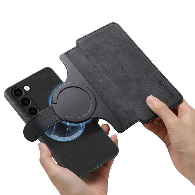 CASENEO MW-03 For Samsung Galaxy S23 Case Wallet Stand Detachable 2-in-1 Leather Phone Cover