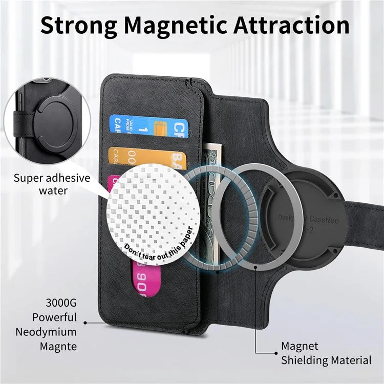 CASENEO MW-03 For Samsung Galaxy S23 Case Wallet Stand Detachable 2-in-1 Leather Phone Cover
