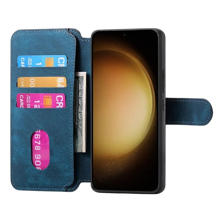 CASENEO MW-03 For Samsung Galaxy S23 Case Wallet Stand Detachable 2-in-1 Leather Phone Cover