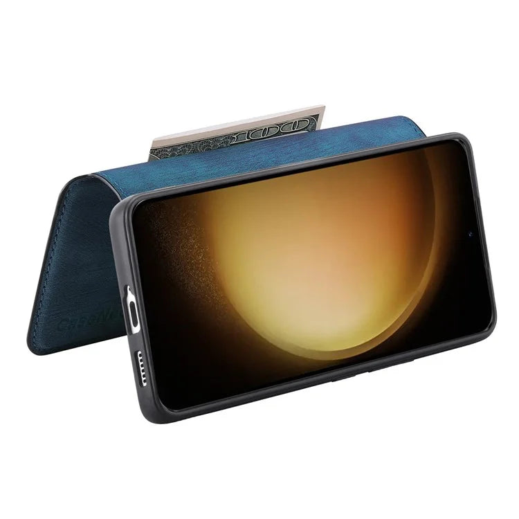 CASENEO MW-03 For Samsung Galaxy S23 Case Wallet Stand Detachable 2-in-1 Leather Phone Cover