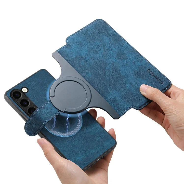 CASENEO MW-03 For Samsung Galaxy S23 Case Wallet Stand Detachable 2-in-1 Leather Phone Cover