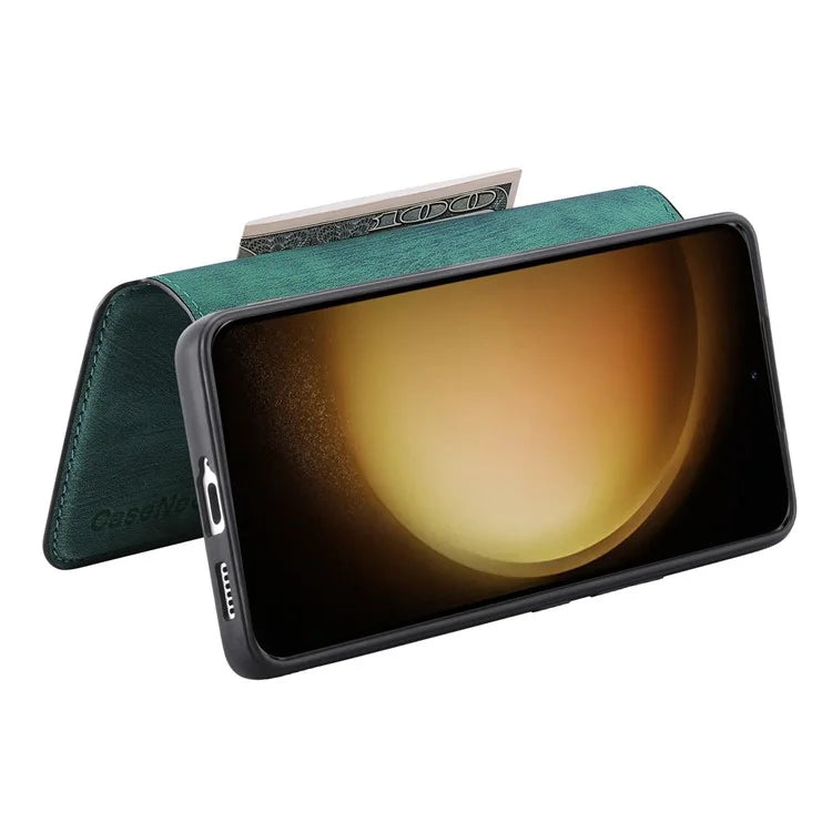 CASENEO MW-03 For Samsung Galaxy S23 Case Wallet Stand Detachable 2-in-1 Leather Phone Cover