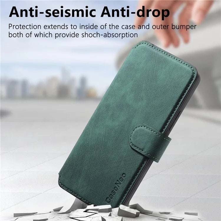 CASENEO MW-03 For Samsung Galaxy S23 Case Wallet Stand Detachable 2-in-1 Leather Phone Cover