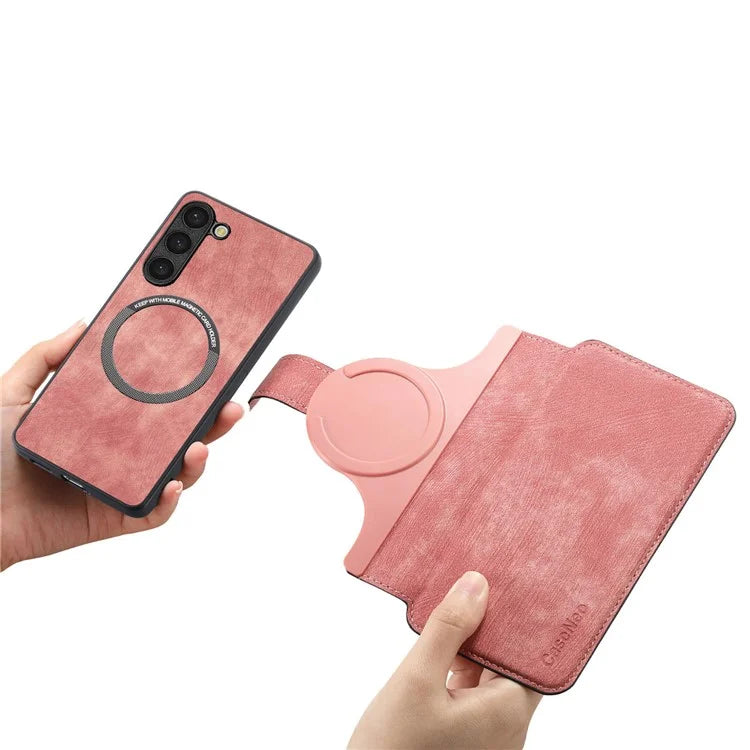 CASENEO MW-03 For Samsung Galaxy S23 Case Wallet Stand Detachable 2-in-1 Leather Phone Cover