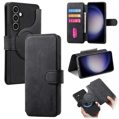 CASENEO MW-03 For Samsung Galaxy S23 FE Case Wallet Stand Detachable 2-in-1 Leather Phone Cover