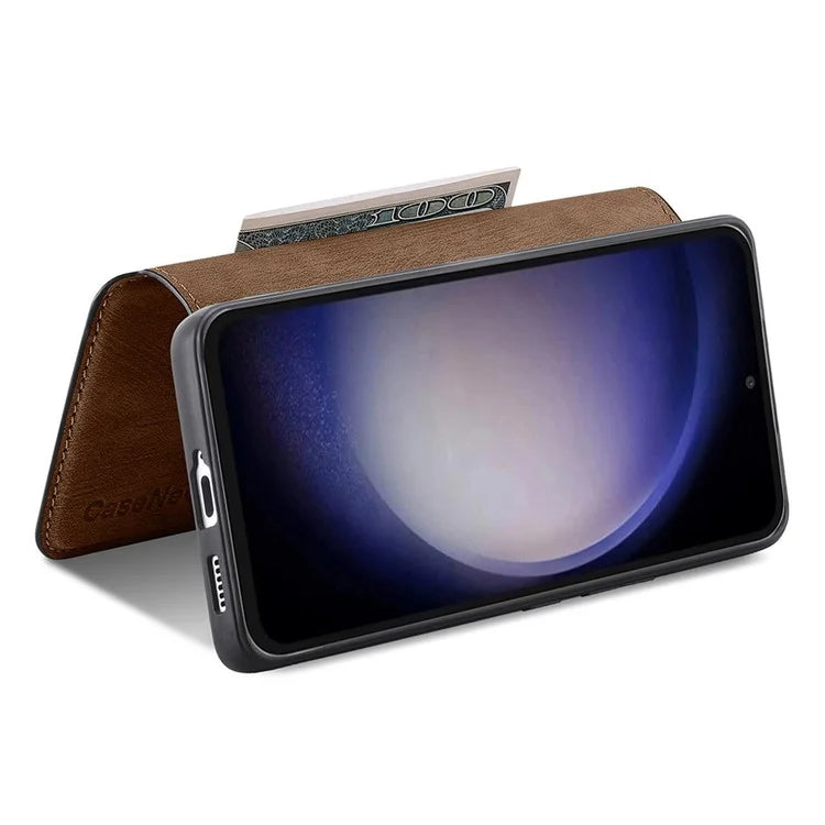 CASENEO MW-03 For Samsung Galaxy S23 FE Case Wallet Stand Detachable 2-in-1 Leather Phone Cover