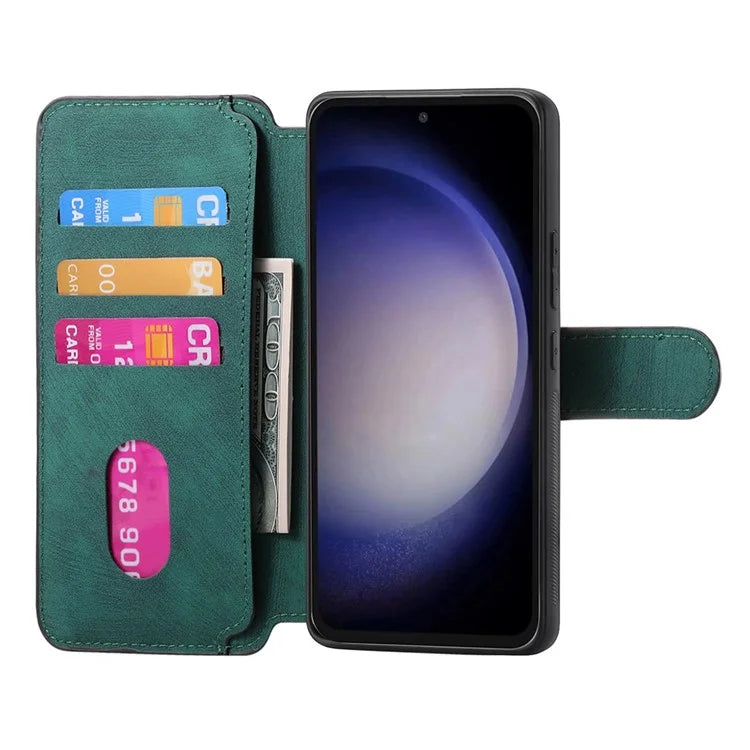 CASENEO MW-03 For Samsung Galaxy S23 FE Case Wallet Stand Detachable 2-in-1 Leather Phone Cover