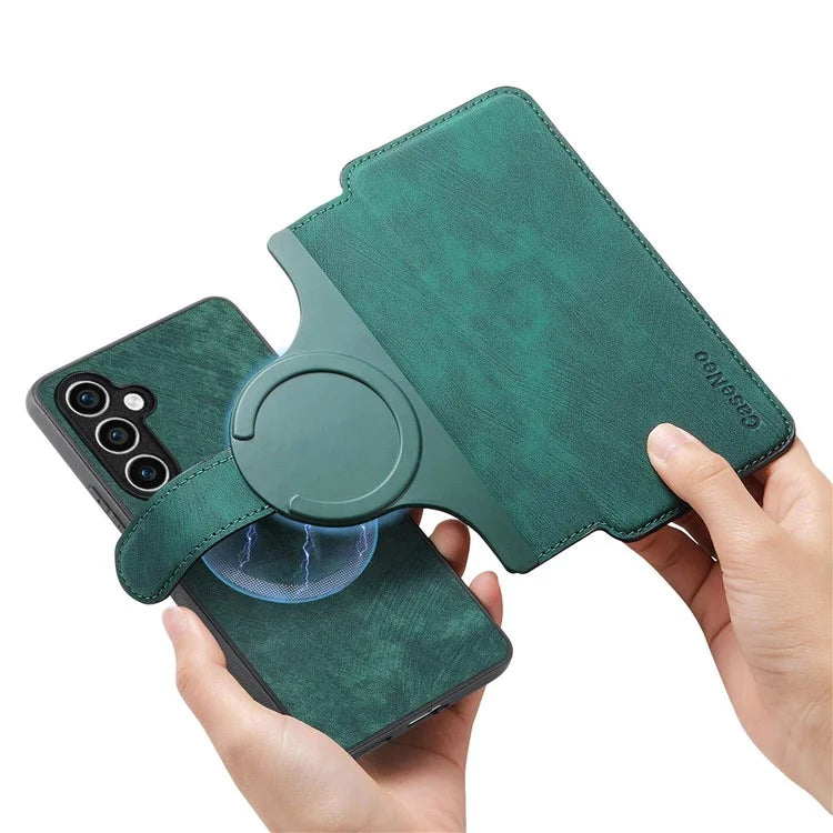 CASENEO MW-03 For Samsung Galaxy S23 FE Case Wallet Stand Detachable 2-in-1 Leather Phone Cover