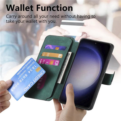 CASENEO MW-03 For Samsung Galaxy S23 FE Case Wallet Stand Detachable 2-in-1 Leather Phone Cover