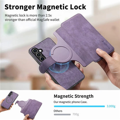 CASENEO MW-03 For Samsung Galaxy S23 FE Case Wallet Stand Detachable 2-in-1 Leather Phone Cover