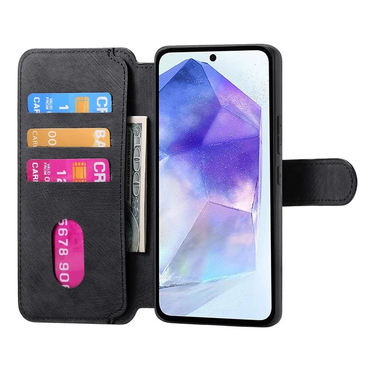 CASENEO MW-03 For Samsung Galaxy A55 5G Case Wallet Stand Detachable 2-in-1 Leather Phone Cover
