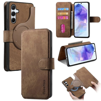 CASENEO MW-03 For Samsung Galaxy A55 5G Case Wallet Stand Detachable 2-in-1 Leather Phone Cover