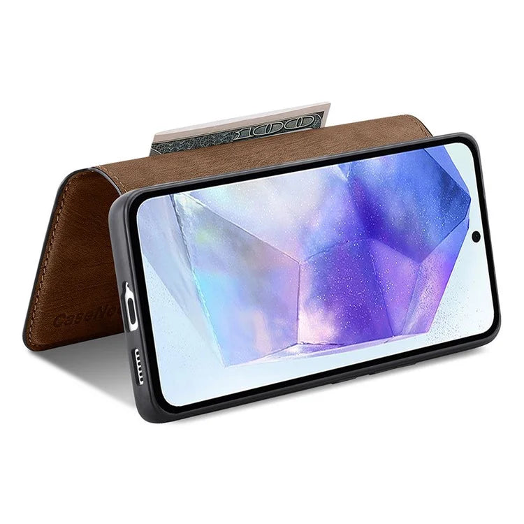 CASENEO MW-03 For Samsung Galaxy A55 5G Case Wallet Stand Detachable 2-in-1 Leather Phone Cover