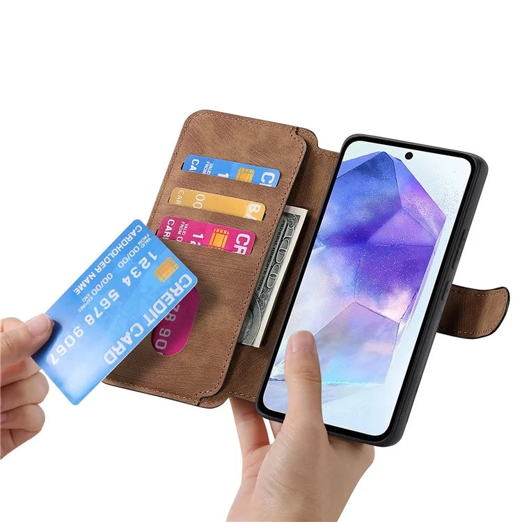 CASENEO MW-03 For Samsung Galaxy A35 5G Case Wallet Stand Detachable 2-in-1 Leather Phone Cover