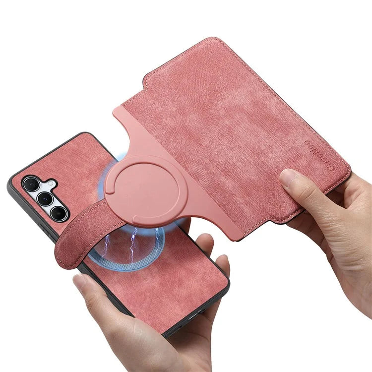 CASENEO MW-03 For Samsung Galaxy A35 5G Case Wallet Stand Detachable 2-in-1 Leather Phone Cover