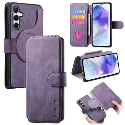 CASENEO MW-03 For Samsung Galaxy A35 5G Case Wallet Stand Detachable 2-in-1 Leather Phone Cover